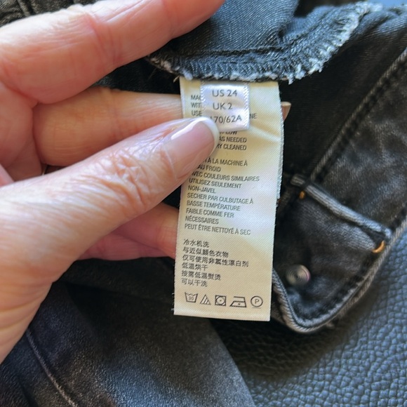 Free People Just Float On Flare Stretch Jean Black High Rise Cowgirl Sz 24 - Picture 9 of 13